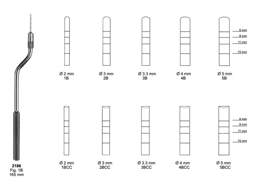 Implant Instruments 165mm Curved