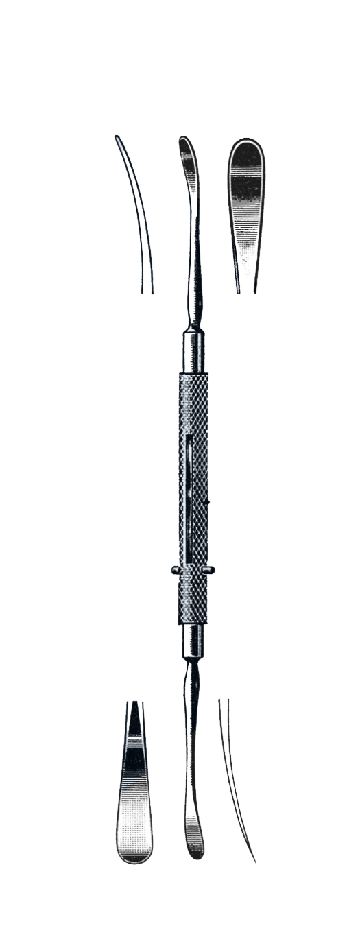 Freer Spetum Elevator, Blunt & Sharp Blades 7 1/2" (19 cm) - Garana Industries