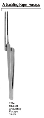 Articulating Papers Forceps Miller 15cm Straight