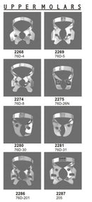 Rubber Dam Clamps Upper Molars 8 Pieces