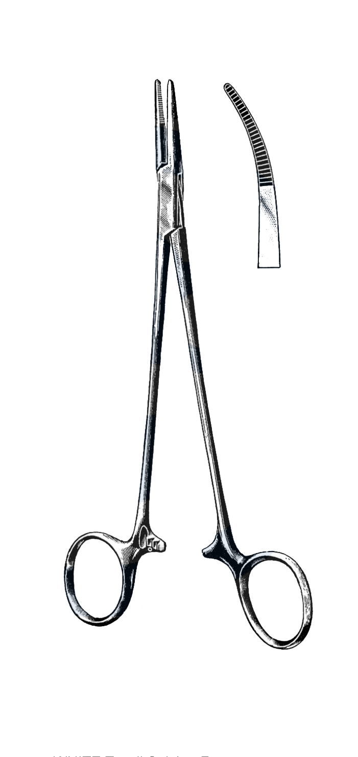 Schnidt Tonsil Forceps, 7 1/2" (19 cm), Slightly Curved Jaws, Closed Rings - Garana Industries