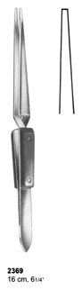Dental Tweezers 16cm Straight Tip
