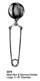 Mesh Bur DIamond Holder Large 2-1/8" Diameter Sterilizing & Lab Instruments