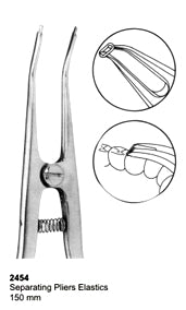Orthodontic Pliers Separating Pliers Elastics 150mm