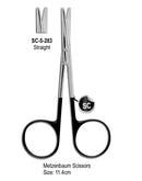 Metzenbaum Super Cut Scissor Straight 11.4cm with Black Color Rings