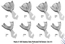 Impression Trays Perforated Full Denture Set of 08 Pieces