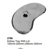 Kidney Tray with Lid Stainless Steel