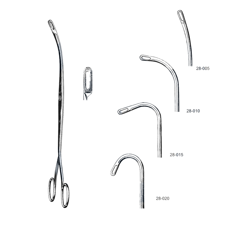 Randall Kidney Stone Forceps, 9" (23 cm), 1/4 Curve - Garana Industries