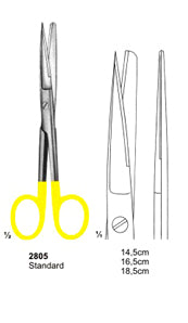 TC Operating Standard Scissor 16cm Straight ( SH/BL )