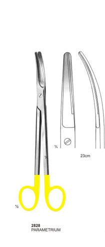 TC Scissor Parametrium 23cm Curved