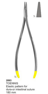 TC Needle Holder Toennis Pattern for Dura Instinal Suture 180mm