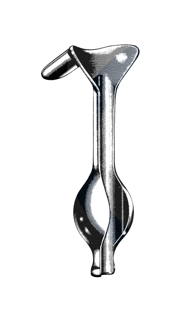 Auvard Weighted Vaginal Speculum, 3 Lbs., 105 mm x 42 mm Blade - Garana Industries