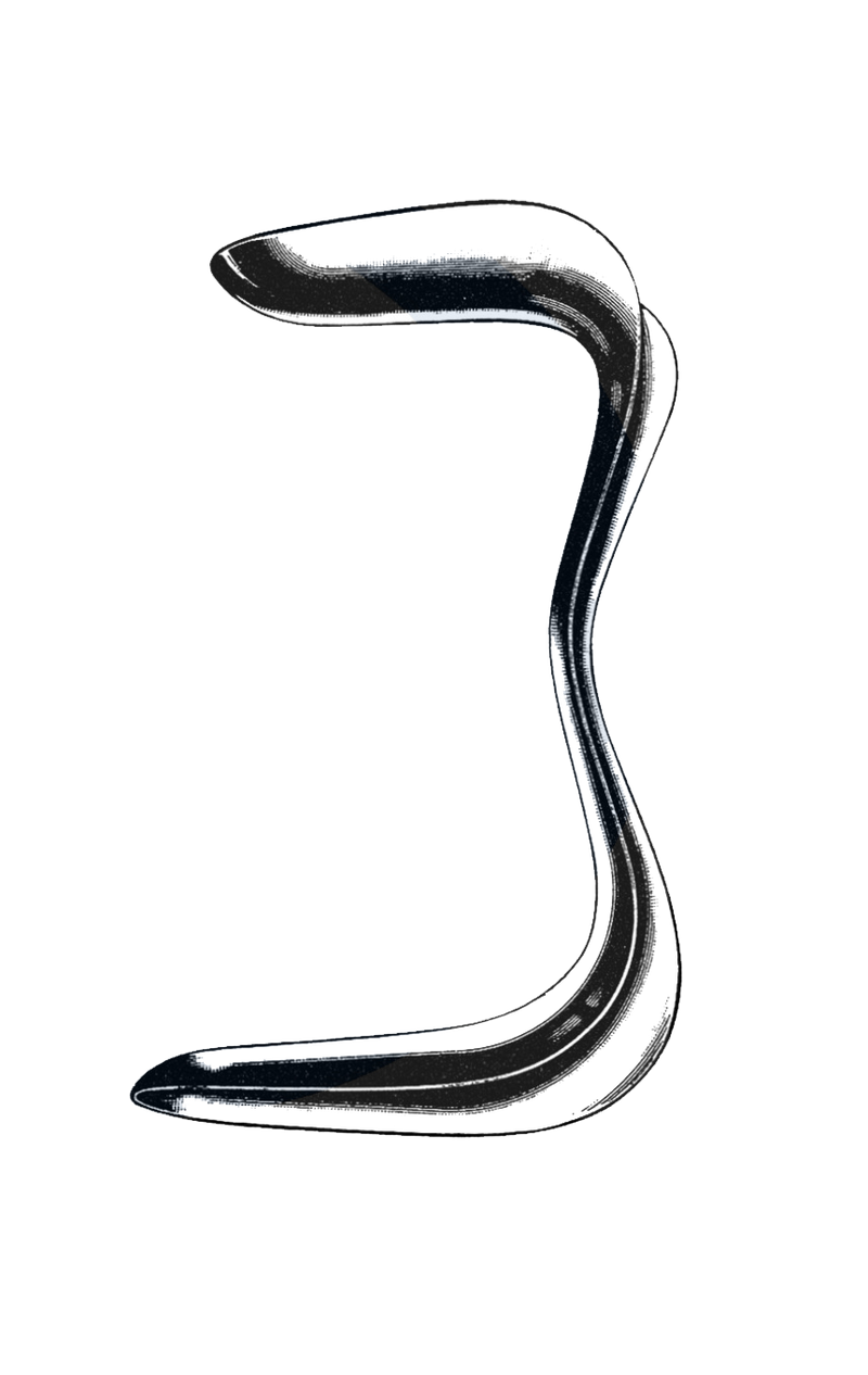 Sims Vaginal Speculum, 6 1/2" Long Double Ended,