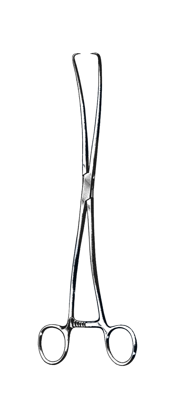 Duplay Uterine Tenaculum Forceps 10" (25 cm) - Garana Industries