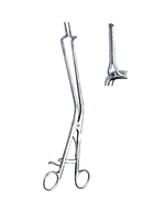 Kogan Endocervical Speculum, W/Gold Plated Handle 11" (28 cm), With Ratchet, 2 x 25 mm - Garana Industries