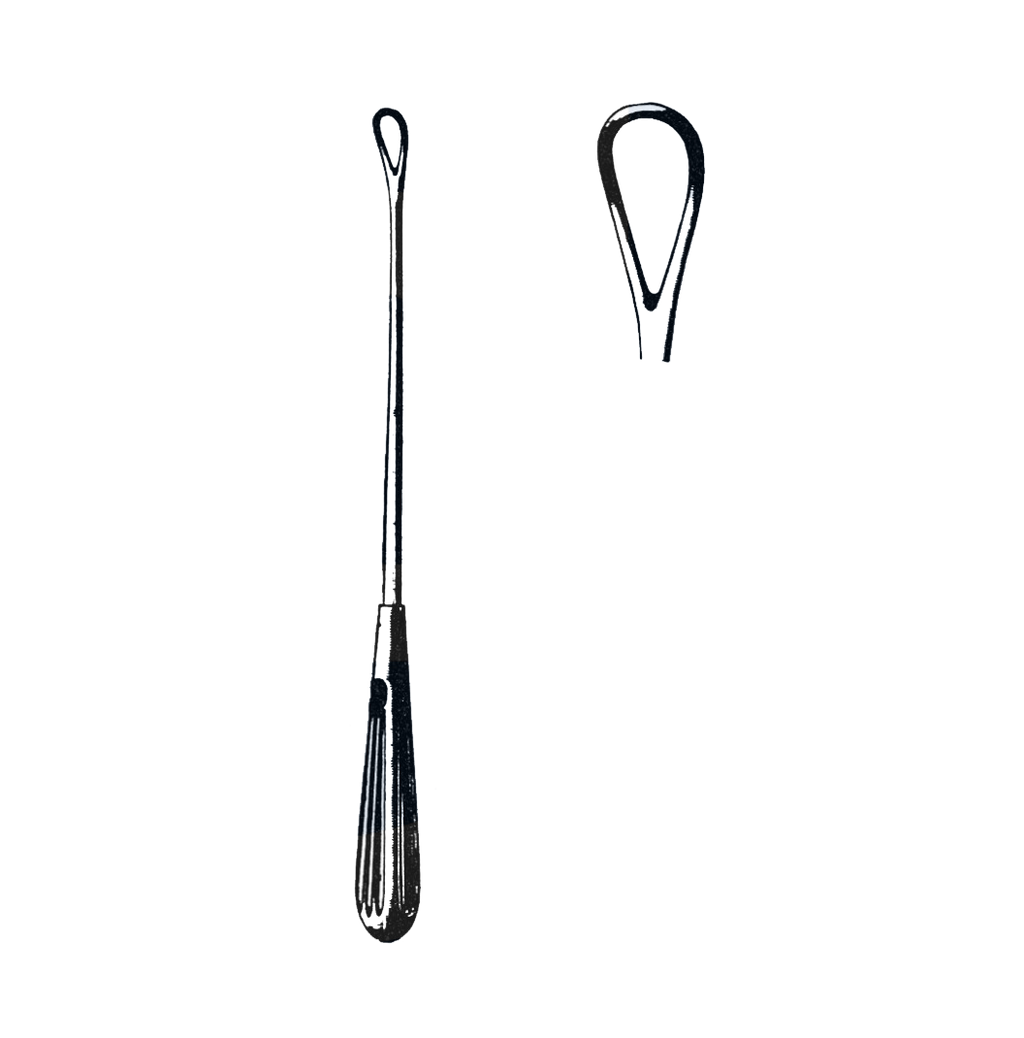 Thomas Uterine Curette, Blunt, 10 1/4