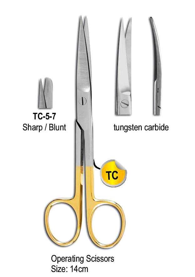 TC Operating Scissor SH/BL 14cm