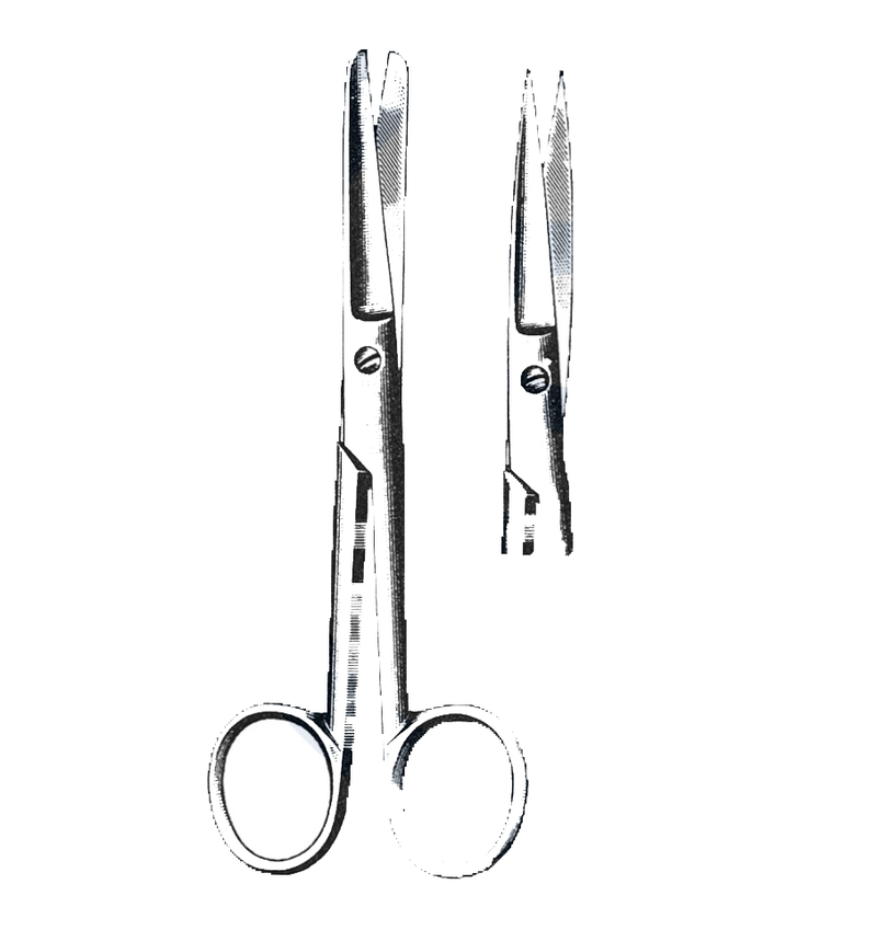 Operating Scissors, Straight, Sharp/Sharp , 4 1/2" (11 cm) - Garana Industries
