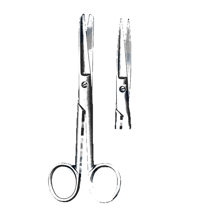 Operating Scissors, Straight, Sharp/Sharp , 5 1/2" (14 cm) - Garana Industries