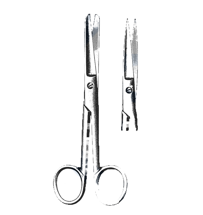 Operating Scissors, Straight, Sharp/Sharp , 6 1/2" (16.5 cm) - Garana Industries