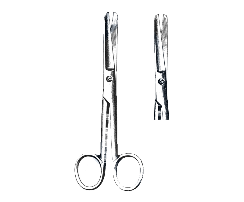 Operating Scissors, Straight, Blunt/Blunt , 5 1/2" (14 cm) - Garana Industries