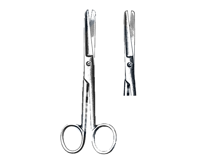 Operating Scissors, Straight, Blunt/Blunt , 6 1/2" (16.5 cm) - Garana Industries