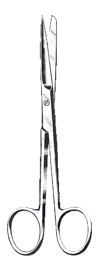 Deaver Scissors, Straight, Sharp/Blunt 5 1/2" (14 cm) - Garana Industries
