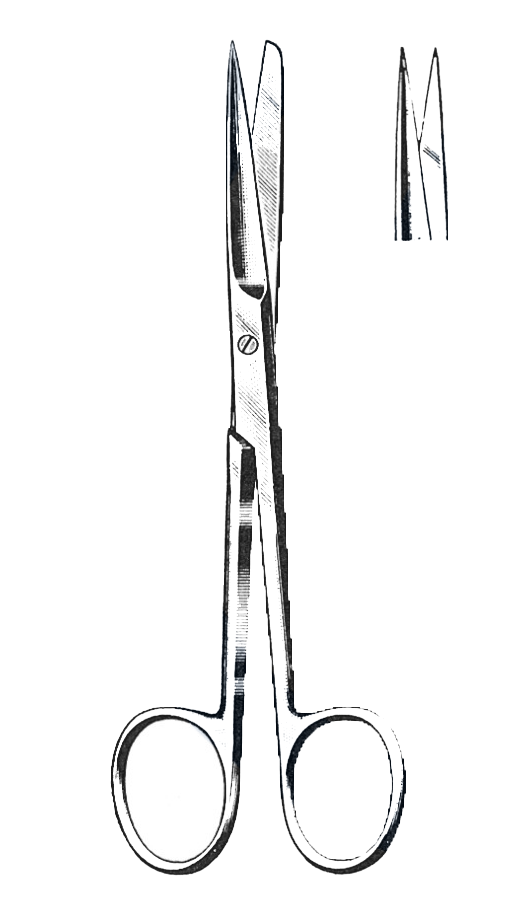 Deaver Scissors, Straight, Blunt/Blunt 5 1/2" (14 cm) - Garana Industries