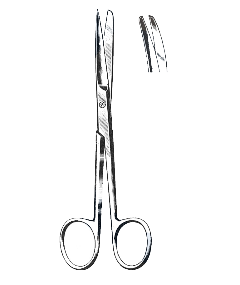 Deaver Scissors, Curved, Blunt/Blunt 5 1/2" (14 cm) - Garana Industries