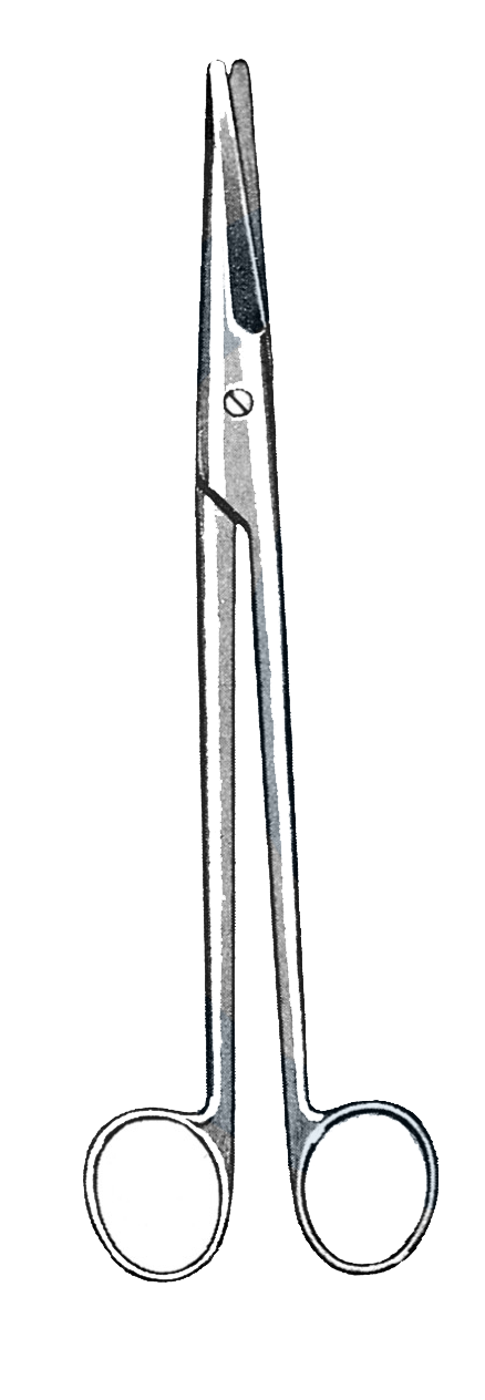 Mayo Dissecting Scissors, Straight, 6 3/4" (17 cm) - Garana Industries