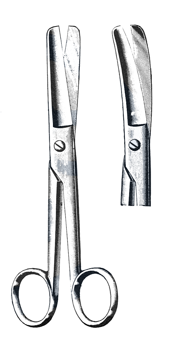 Doyen Abdominal Scissors, Curved 7" (18cm) - Garana Industries
