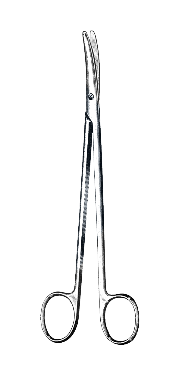 Nelson ( Metzenbaum ) Lobectomy Scissors, Curved 11" (28 cm) - Garana Industries