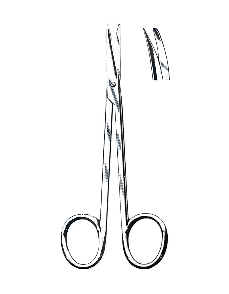 Sadler Nasal Scissors, Curved, Sharp/Blunt 5" (12.5 cm) - Garana Industries