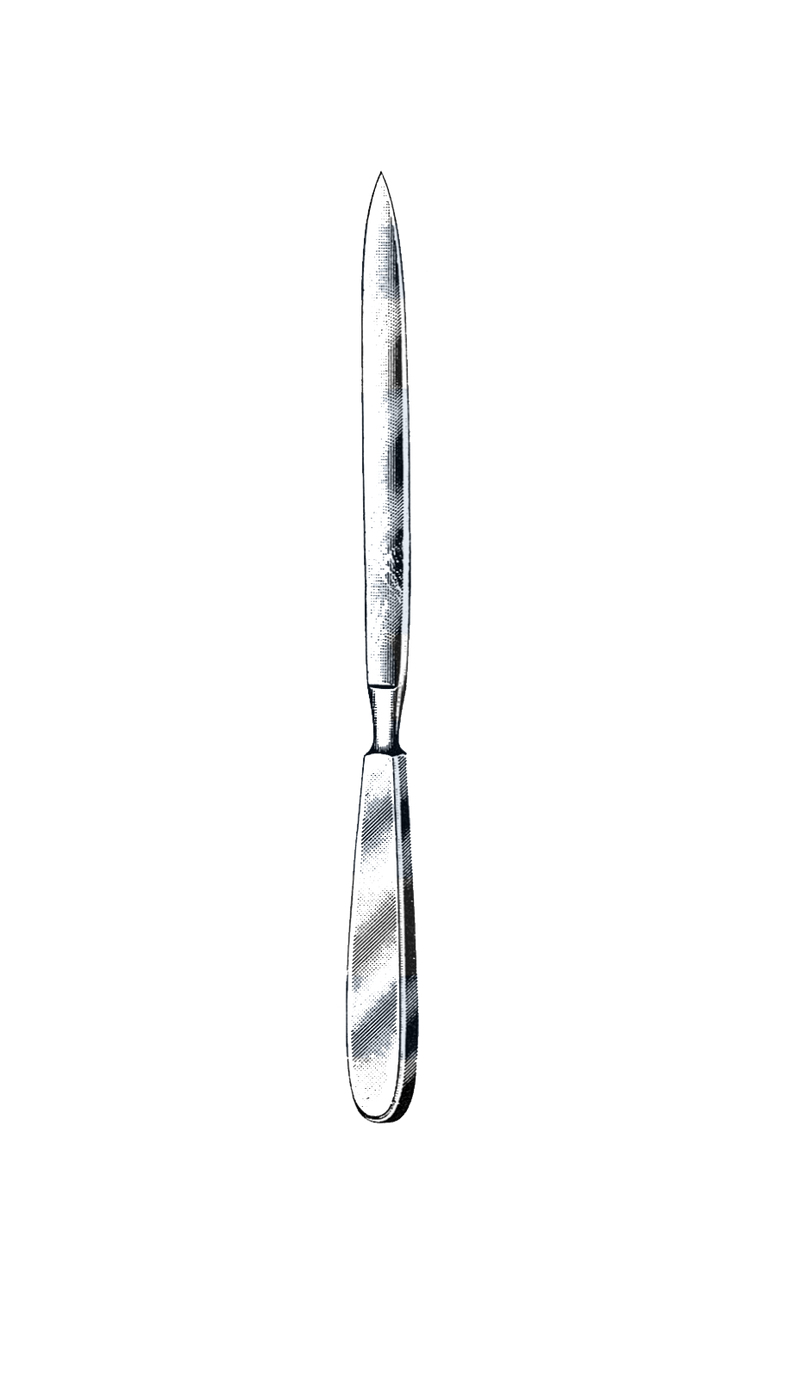 Liston Post Mortem Knife, 6 1/2" Blade (16 cm) - Garana Industries