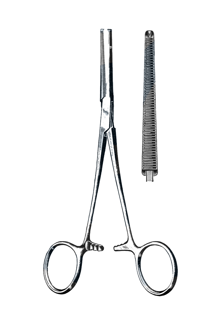 Rochester-Ochsner Hysterectomy Forceps, Straight 10" (25 cm) - Garana Industries