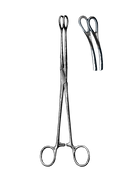 Foerster Sponge Forceps, Serrated, Curved 7" (18 cm) - Garana Industries