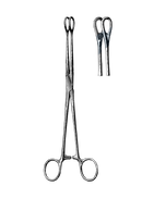 Foerster Sponge Forceps, Serrated, Straight 9 1/2" (24 cm) - Garana Industries