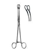 Ballenger Sponge Forceps, 7" (18 cm) Smooth Jaws, Curved - Garana Industries