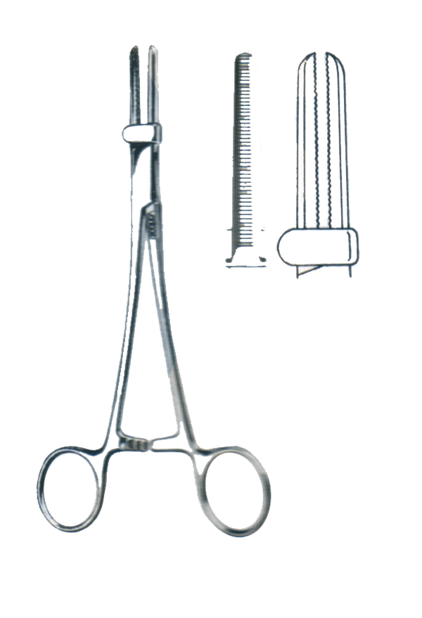 U.S Pattern Tube Occluding Clamps, Straight, Serrated Jaws U.S Pattern Tube Occluding Clamps, Straight, Serrated Jaws