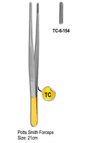 Potts Smith Forceps 21cm with Gold Plated