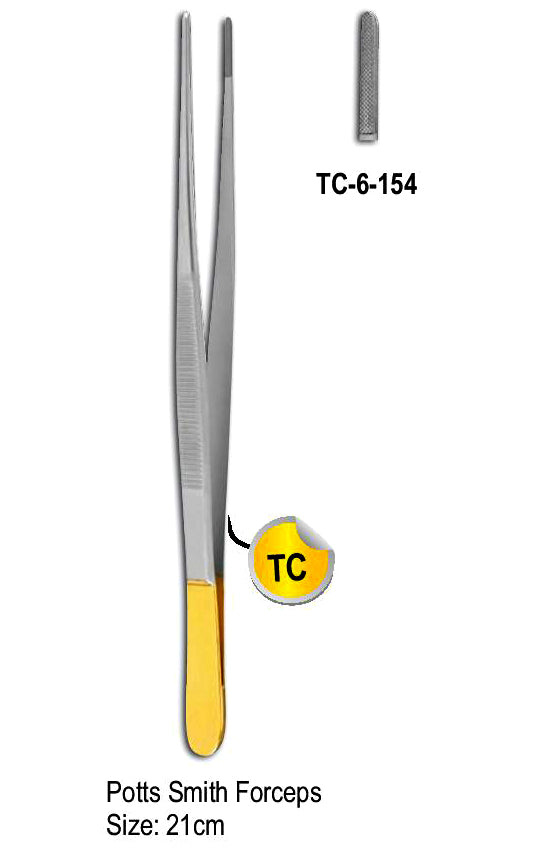 Potts Smith Forceps 21cm with Gold Plated