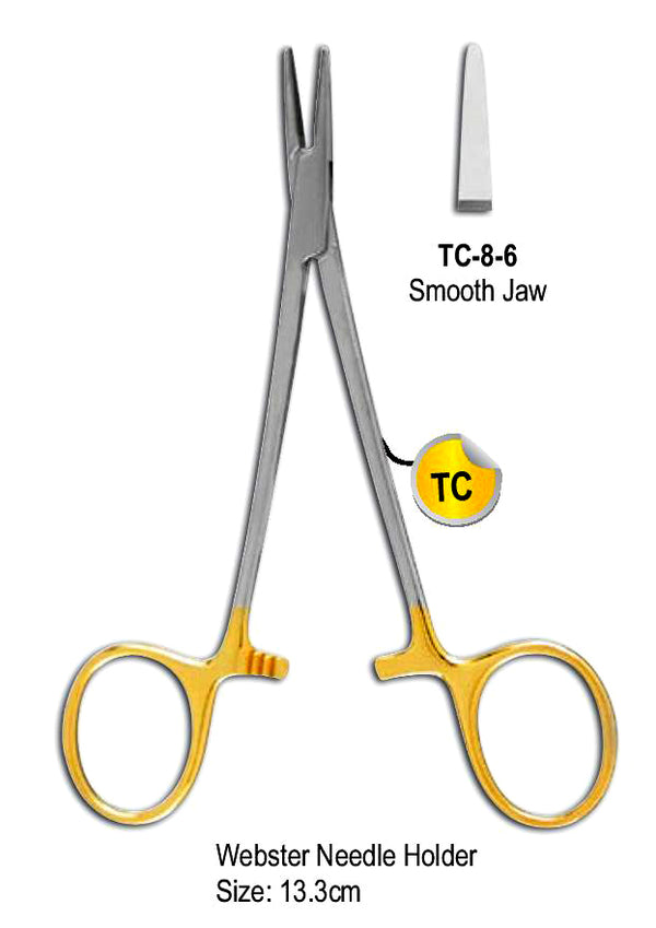 Buy Sklar 21-2240, Tungsten Carbide Webster Needle Holder 4-1/4, Smooth - Prime