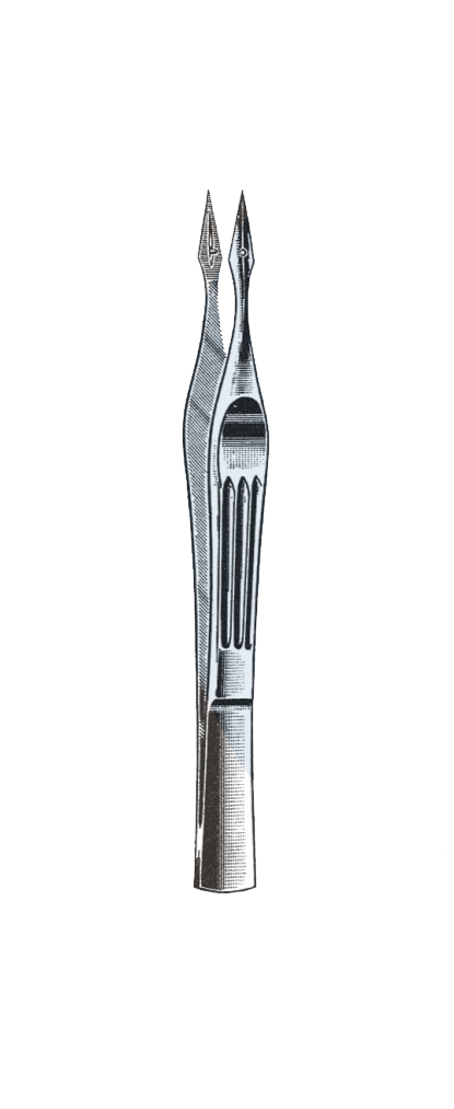 Walter ( Carmalt ) Splinter Forceps, Straight 4 3/4" (12 cm) - Garana Industries
