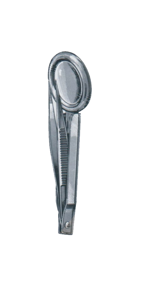 Splinter Forceps With Magnifying Glass In Carrying Case 3" (7.6 cm) - Garana Industries