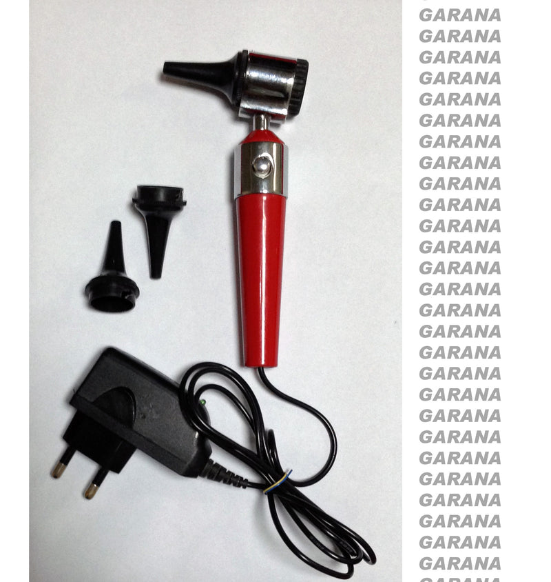 Otoscope With Adapter Red