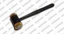 Mead Mallet 7.5" Black two Replaceable Nylon Caps