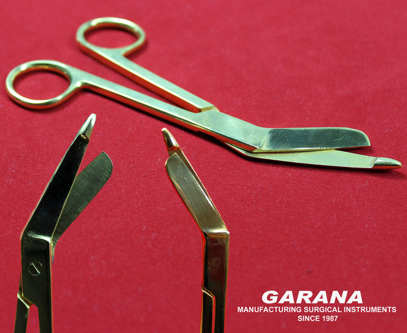 Lister Bandage Scissor 5.5" Full Gold Plated