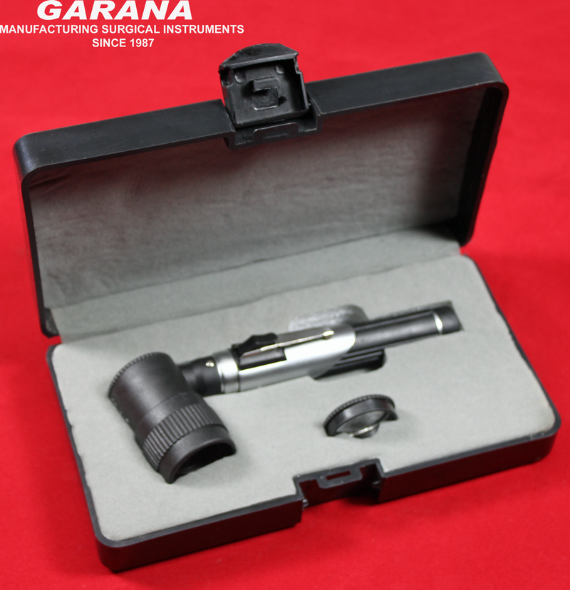 Dermatoscope Silver Black Plastic Body AA Size Batteries