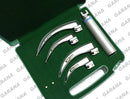 Laryngoscope Set Macintosh 4 Blades & 1 Handle in Plastic Box
