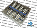 Dental Luxating Elevator White Plastic Handle With Sterilization Cassette